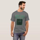 ディスクを挿入して続行する女の子 Tシャツ (正面フル)
