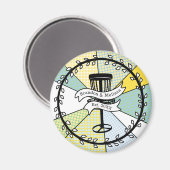 ディスクゴパーソナライズされたルフカップル確定日 マグネット (正面/裏面)