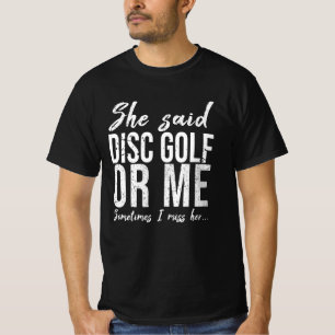 ディスクゴルフおもしろいスポーツギフトアイディア Tシャツ