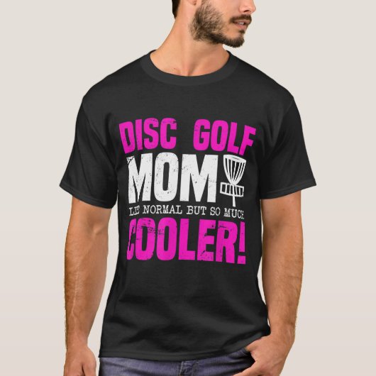 ディスクゴルフおもしろいママ Tシャツ (正面)