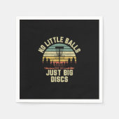 ディスクゴルフおもしろいNoリトルボールディスクゴルフギフト スタンダードカクテルナプキン (正面)