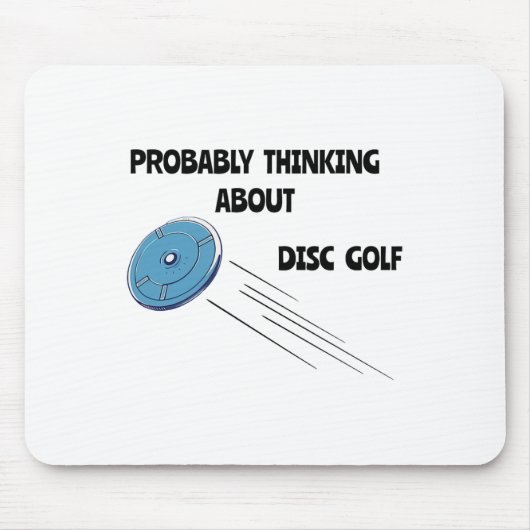 ディスクゴルフおもしろプレーヤー Frolf マウスパッド (正面)