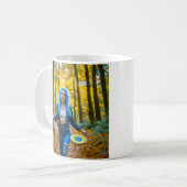 ディスクゴルフが大好きな女の子 コーヒーマグカップ (正面左)