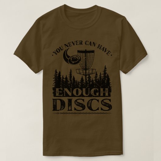 ディスクゴルフことわざおもしろいフリスビー Tシャツ (デザイン正面)