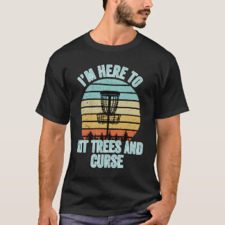 ディスクゴルフで木に当たって毒づくTシャツ Tシャツ
