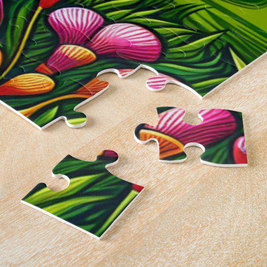 ディスクゴルフとイーグルをテーマにした ジグソーパズル (側面)