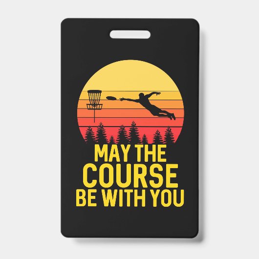 ディスクゴルフと一緒 バッジ (正面)