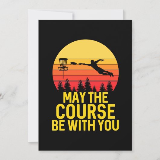 ディスクゴルフと一緒 招待状 (正面)