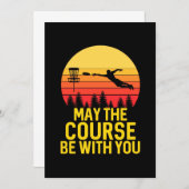 ディスクゴルフと一緒 招待状 (正面/裏面)