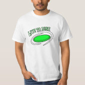 ディスクゴルフに生きろ、ディスクゴルフ Tシャツ (正面)