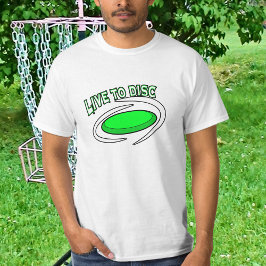 ディスクゴルフに生きろ、ディスクゴルフ Tシャツ