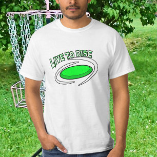 ディスクゴルフに生きろ、ディスクゴルフ Tシャツ
