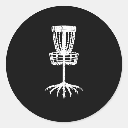 ディスクゴルフのターゲットの木の根カゴの森林避雷器 ラウンドシール (正面)