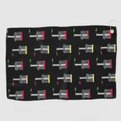 ディスクゴルフのディッシングゴルフタオル ゴルフタオル (横)