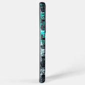 ディスクゴルフのペン青と黒 SAMSUNG GALAXYケース (右側面)