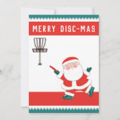 ディスクゴルフの休日のクリスマスカード シーズンカード (正面)