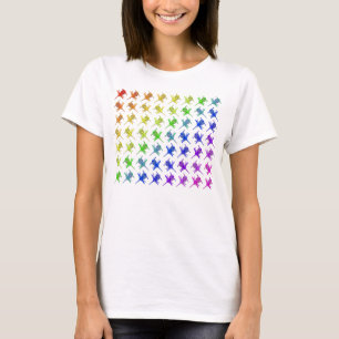ディスクゴルフの統一されたな色 Tシャツ