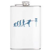 ディスクゴルフの進化 – ディスクゴルファーのためのおもしろいギフト フラスク (正面)