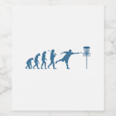 ディスクゴルフの進化 – ディスクゴルファーのためのおもしろいギフト ワインラベル (シングルラベル)