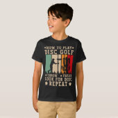 ディスクゴルフの遊び方 面白い ディスクゴルフ Tシャツ (正面フル)