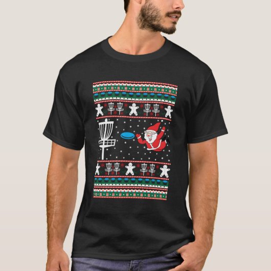 ディスクゴルフの醜いメリーディクス Tシャツ (正面)