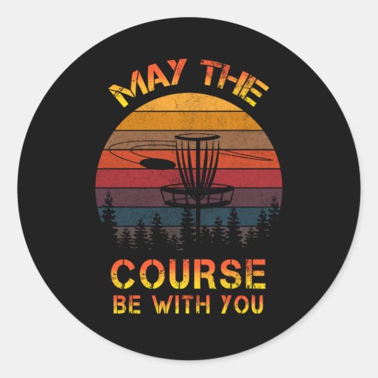 ディスクゴルフはコースがあなたと一緒かもしれない ラウンドシール (正面)