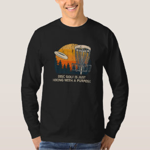ディスクゴルフは単にハイキングゴルファーことわざディスクゴルフ Tシャツ