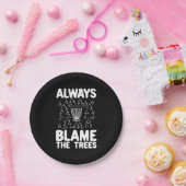 ディスクゴルフは常に木を責める ペーパープレート (パーティー)