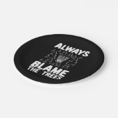 ディスクゴルフは常に木を責める ペーパープレート (アングル)