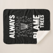 ディスクゴルフは常に木を非難 シェルパブランケット (正面(横))