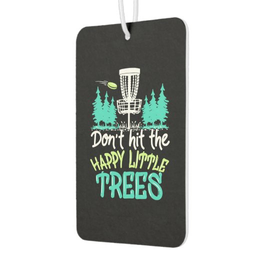 ディスクゴルフは幸せな小さな木をヒット カーエアーフレッシュナー (左)