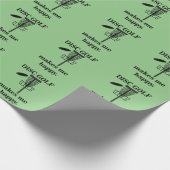 ディスクゴルフは私を幸せなディスクゴルフにする ラッピングペーパー (角)