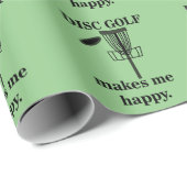 ディスクゴルフは私を幸せなディスクゴルフにする ラッピングペーパー (ロールコーナー)