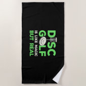 ディスクゴルフは魔法だが実在. ビーチタオル (正面)