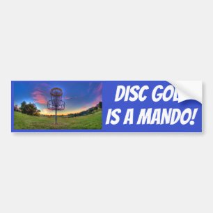 ディスクゴルフはMandoです! ステッカー