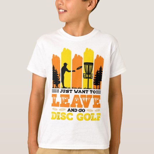 ディスクゴルフをしに行きたい Tシャツ (正面)