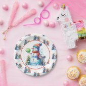 ディスクゴルフをテーマにしたクリスマスパーティー ペーパープレート (パーティー)