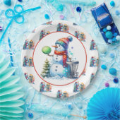 ディスクゴルフをテーマにしたクリスマスパーティー ペーパープレート (パーティー)