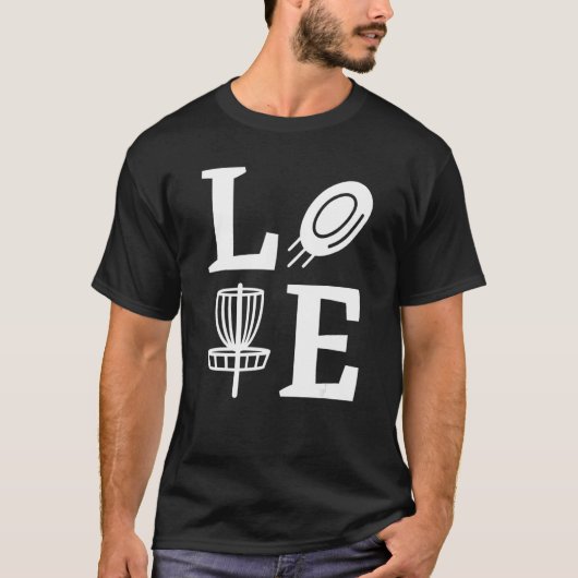 ディスクゴルフを愛す ディスクゴルフ Tシャツ (正面)