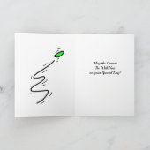 ディスクゴルファーお気に入りのへのハッピーバースデー カード (内部)