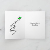 ディスクゴルファー用誕生日カード カード (内部)