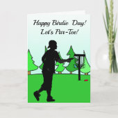 ディスクゴルファー用誕生日カード カード (正面)