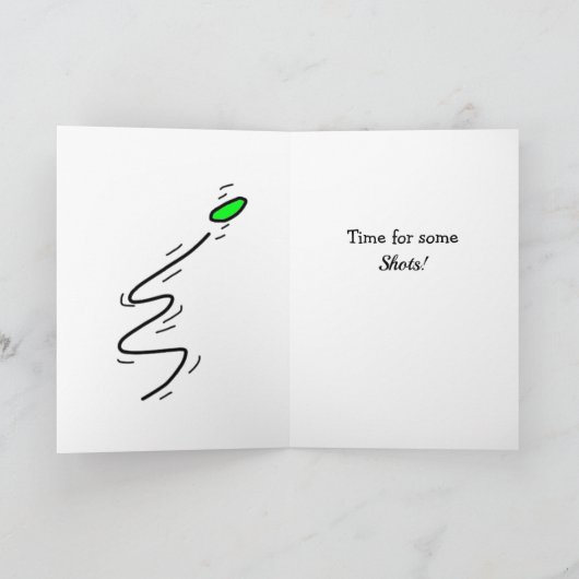 ディスクゴルファー用誕生日カード カード (内部)