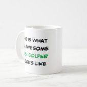ディスクゴルファー素晴らし、 コーヒーマグカップ (正面左)