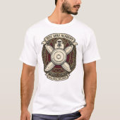 ディスクゴルフアカデミーの紋章 Tシャツ (正面)