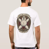 ディスクゴルフアカデミーの紋章 Tシャツ (裏面)