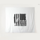 ディスクゴルフアメリカ国旗 タペストリー (正面(横))