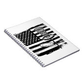 ディスクゴルフアメリカ国旗 ノートブック (右側)