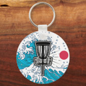 ディスクゴルフアルミニウム キーホルダー (正面)