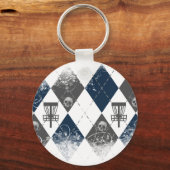 ディスクゴルフアーガイルデザイン キーホルダー (正面)